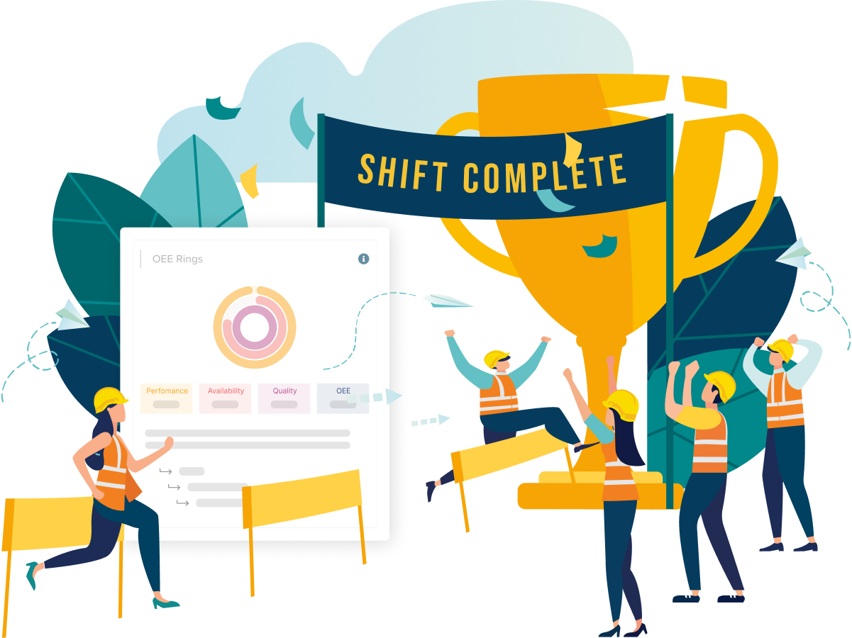 Centralized dashboard for each shift on every production site