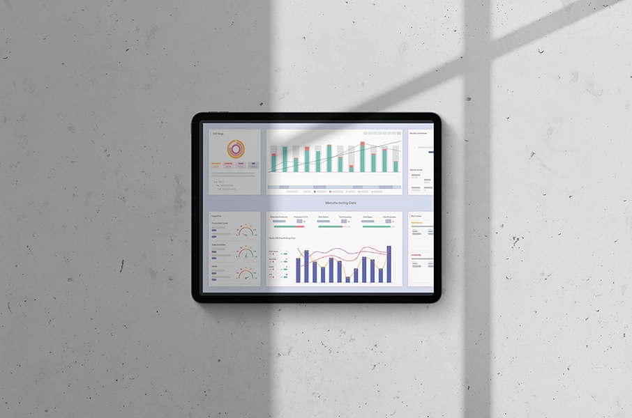 A smart tablet application for production managers