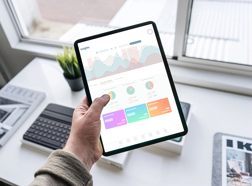 Smart app on tablet for asset maintenance
